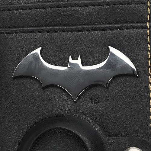 Batman The Dark Knight Men's Black Wallet With Tracker Pouch3