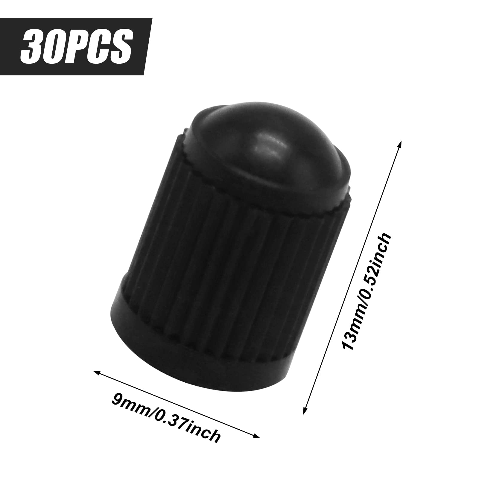 Tappi Per Valvole Pneumatici Auto Universali Con Tappo A Forma Di Fiore In Alluminio Nero Materiale~p144755451
