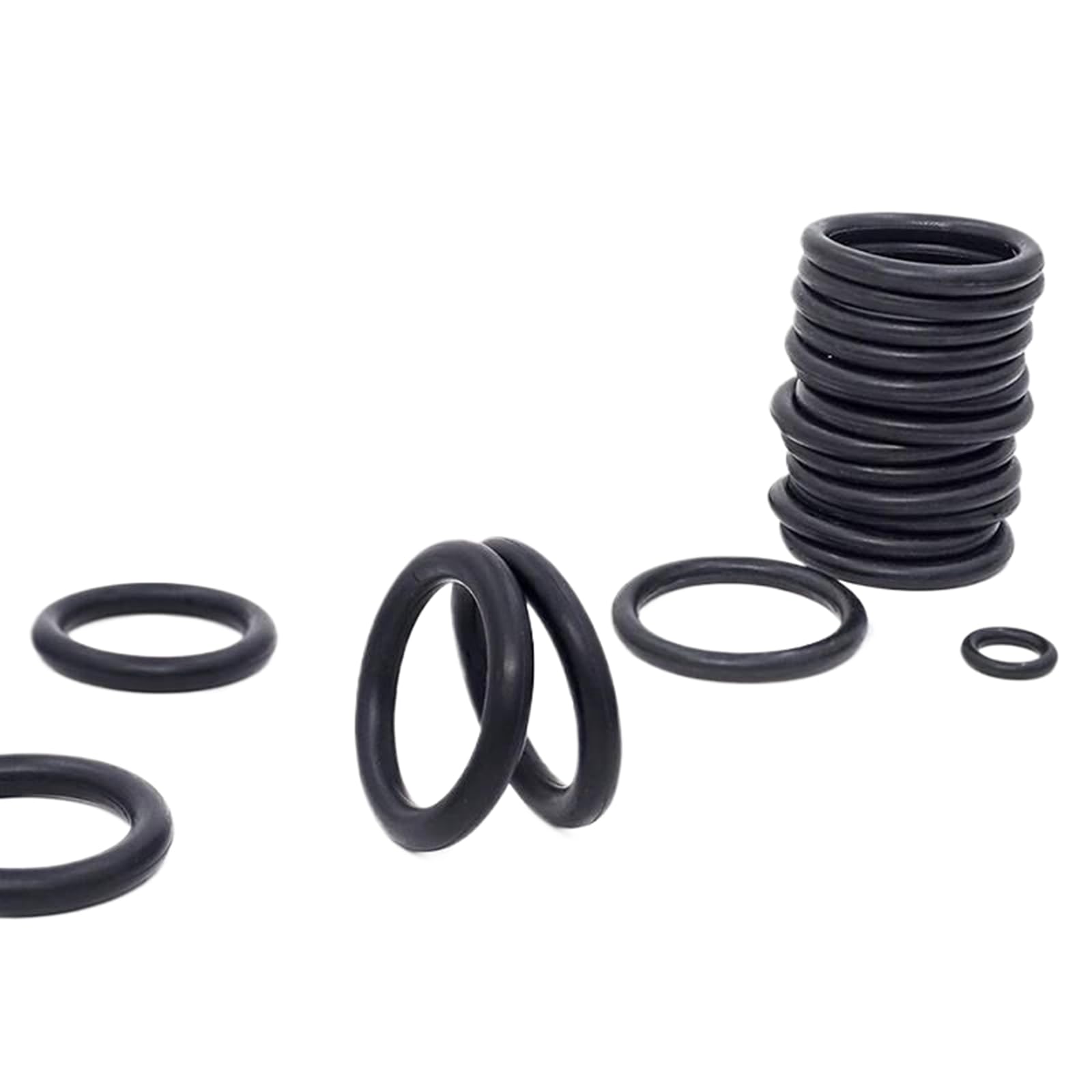 Joint D'étanchéité NBR 38x63x7 Mm - Lot De 10, Caoutchouc Nitrile Noir, Pour étanchéité Huile, Eau, Poussière