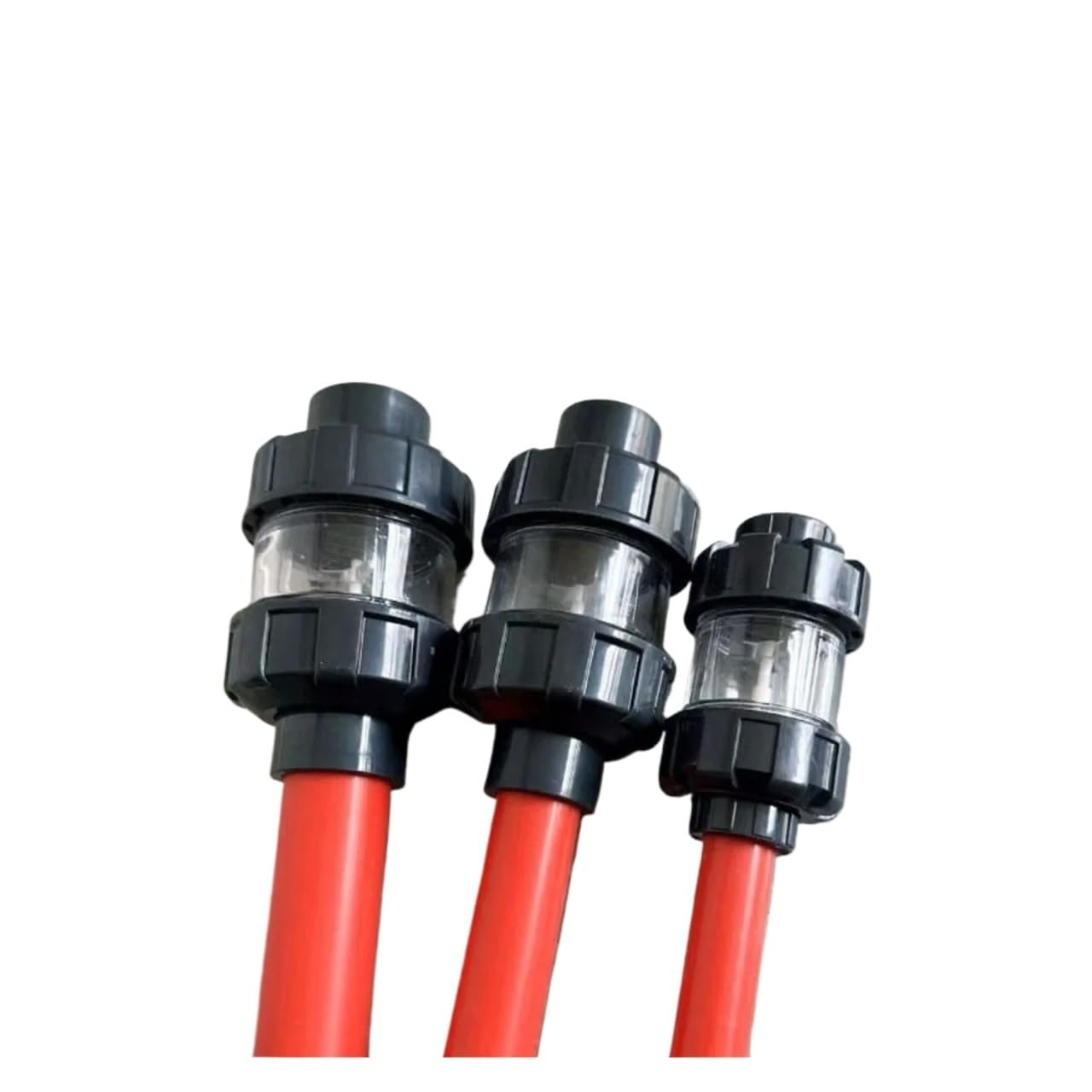 Clapet anti-retour for aquarium à double interface UPVC – Raccords de conduite d'eau anti-reflux et anti-siphon(Black,25mm)