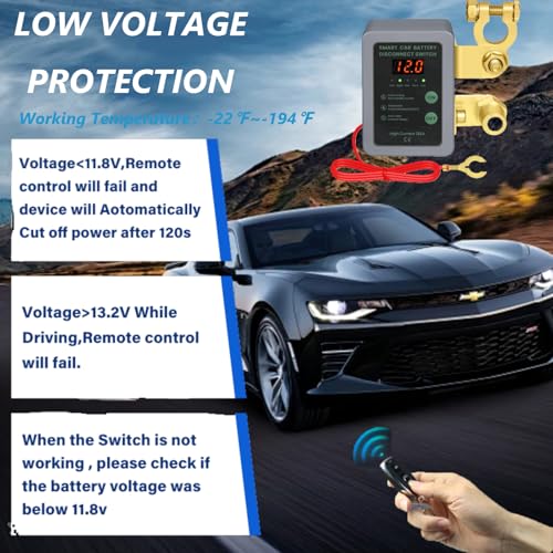 Image of Kill Switch Avutrel 12V 260A Remote Control with LED Display
