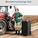 40 Gallon Fuel Caddy, Portable Gas Caddy Fuel Storage Tank with 4 Wheels & Manual Transfer Pump, Perfect Gasoline Diesel Fuel Container for Cars, Lawn Mowers, ATVs, Boats, More.Black.