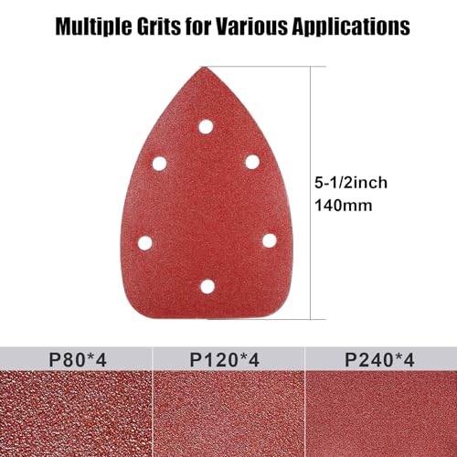 HYCHIKA 140W Detail Electric Sander, 13000 OPM Mouse Sander Efficient Dust Collection, with 12PCS Sanding Sheets, Ideal for Sanding Wood and Removing Rust and Paint 7 HYCHIKA 140W Detail Electric Sander, 13000 OPM Mouse Sander Efficient Dust Collection, with 12PCS Sanding Sheets, Ideal for Sanding Wood and Removing Rust and Paint - Image 7