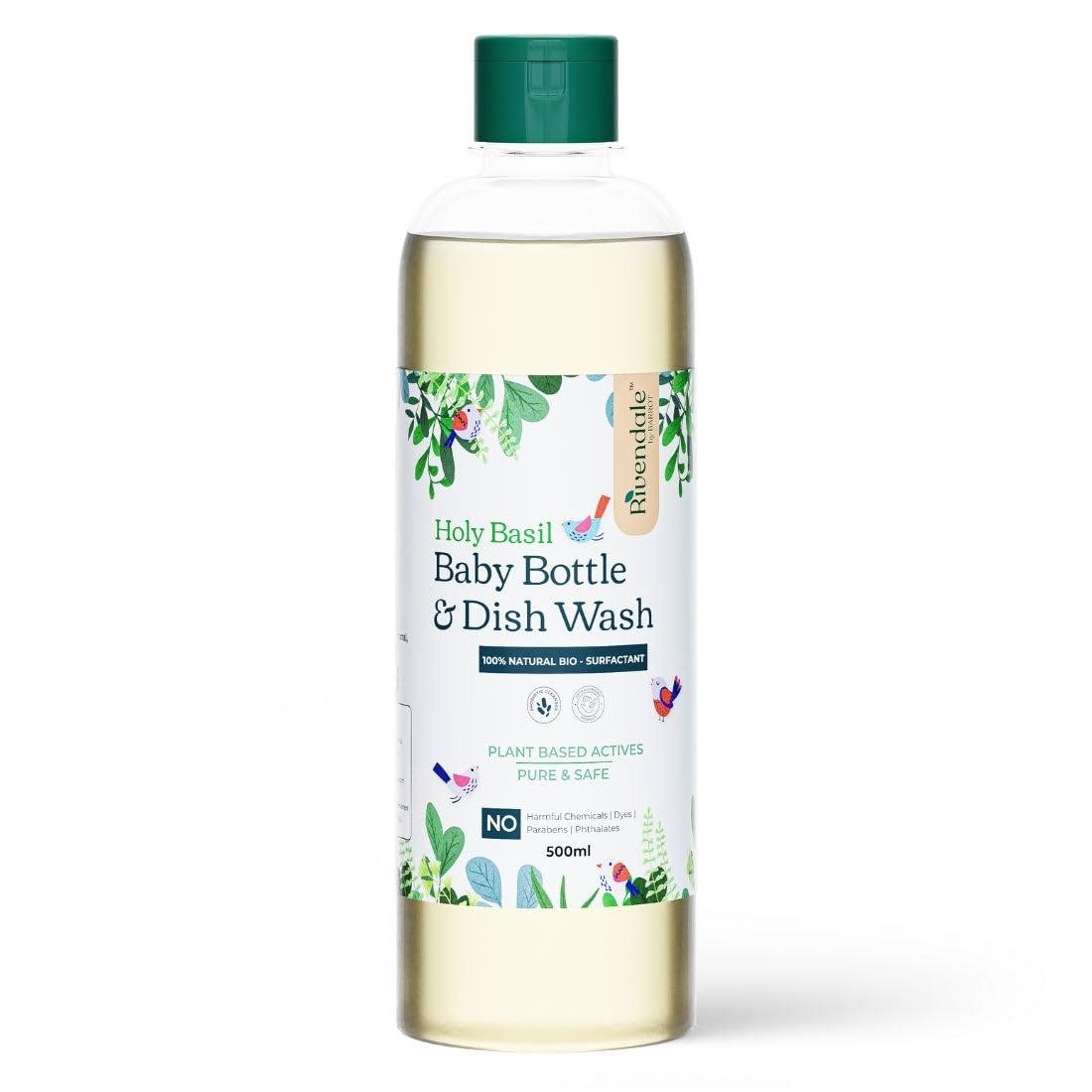 RIVENDALE Baby Bottle & Dish Wash (500ml) Natural Plant Based