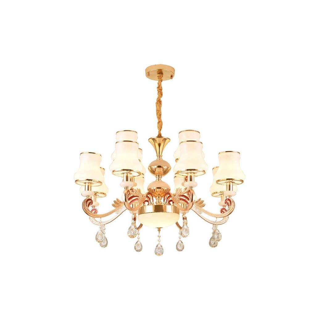 Lustre rétro doré pour illuminer vos dîners en salle à manger et salon