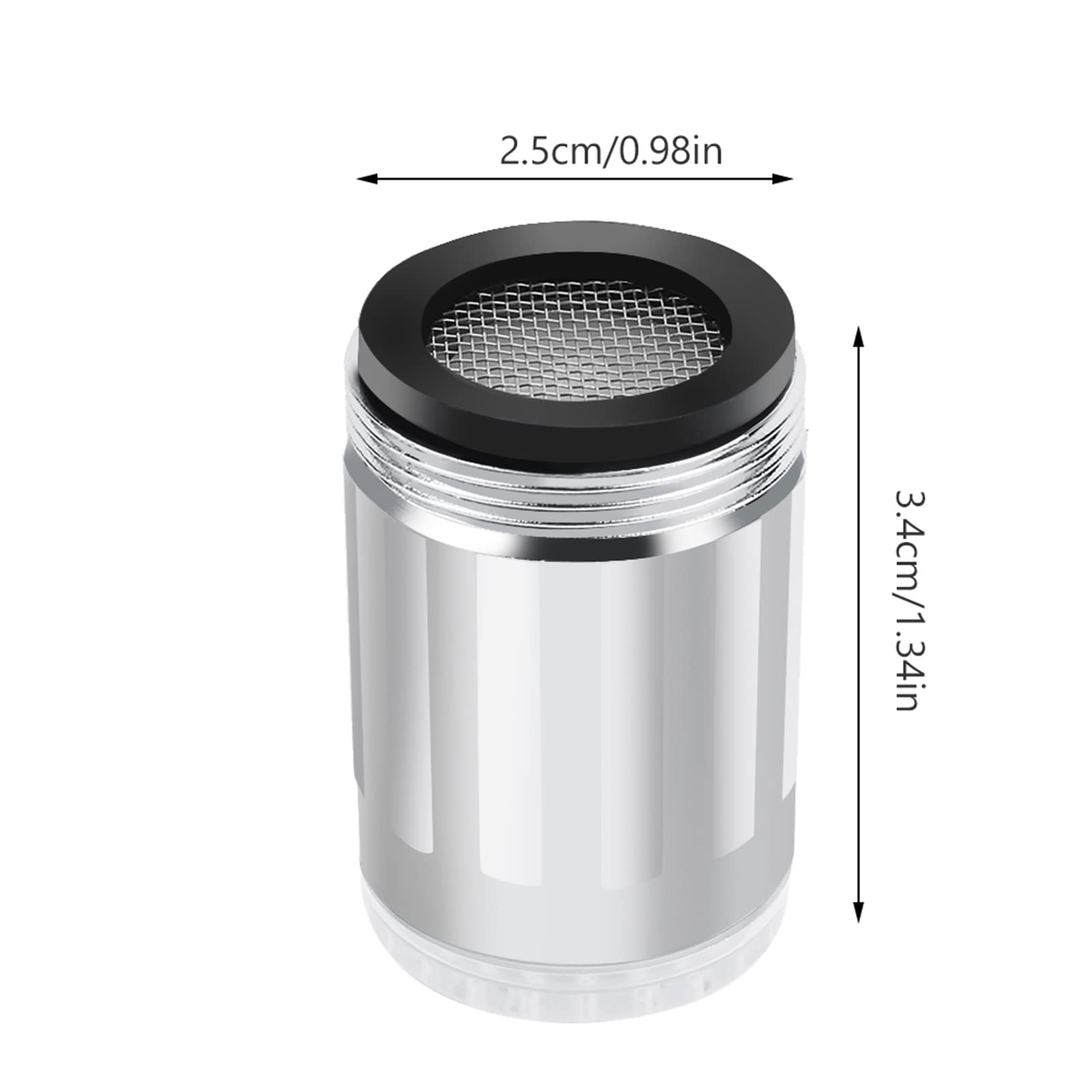 3 Colors LED Water Faucet Temperature Sensitive Glow Faucet Swivel Stream Water Faucet for Cold and Hot Water — view 4