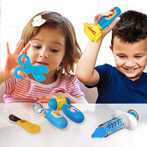 Toyvian CrianÃ§as Ferramentas MÃ©dico Papel Inofensivo Jogando Brinquedo MÃ©dico Fingir Jogo MÃ©dico