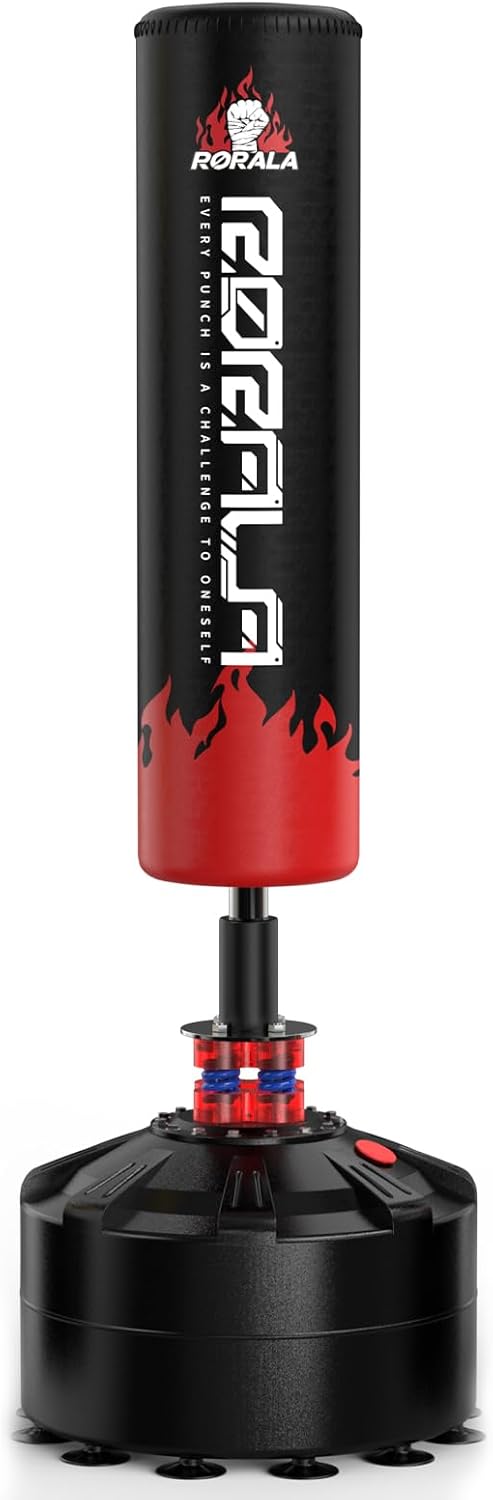 Punching Bag with Stand 70"-203lbs, Freestanding Heavy Boxing Bag for Adult Youth Gift Selection Upgraded