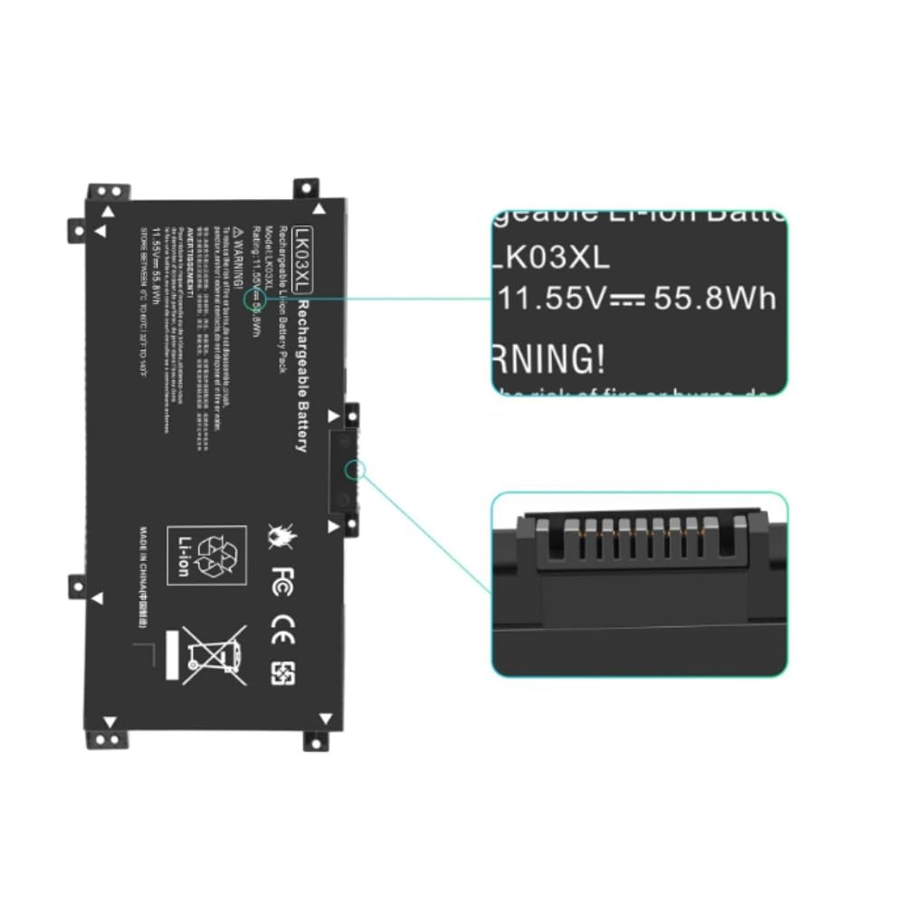 Amazon.com: Damusy LK03XL L09281-855 Battery for HP Envy - Fit for