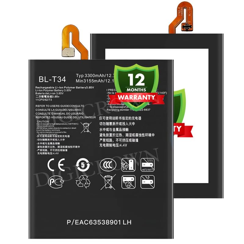 Image of Original BL-T34 Battery Compatible for LG V30 | LG V30+ - (3300mAh) - 1 Year Warranty