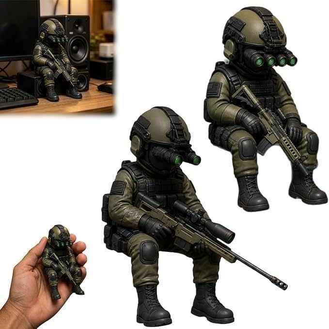Mini Soldado Francotirador, Figura Militar 8 cm