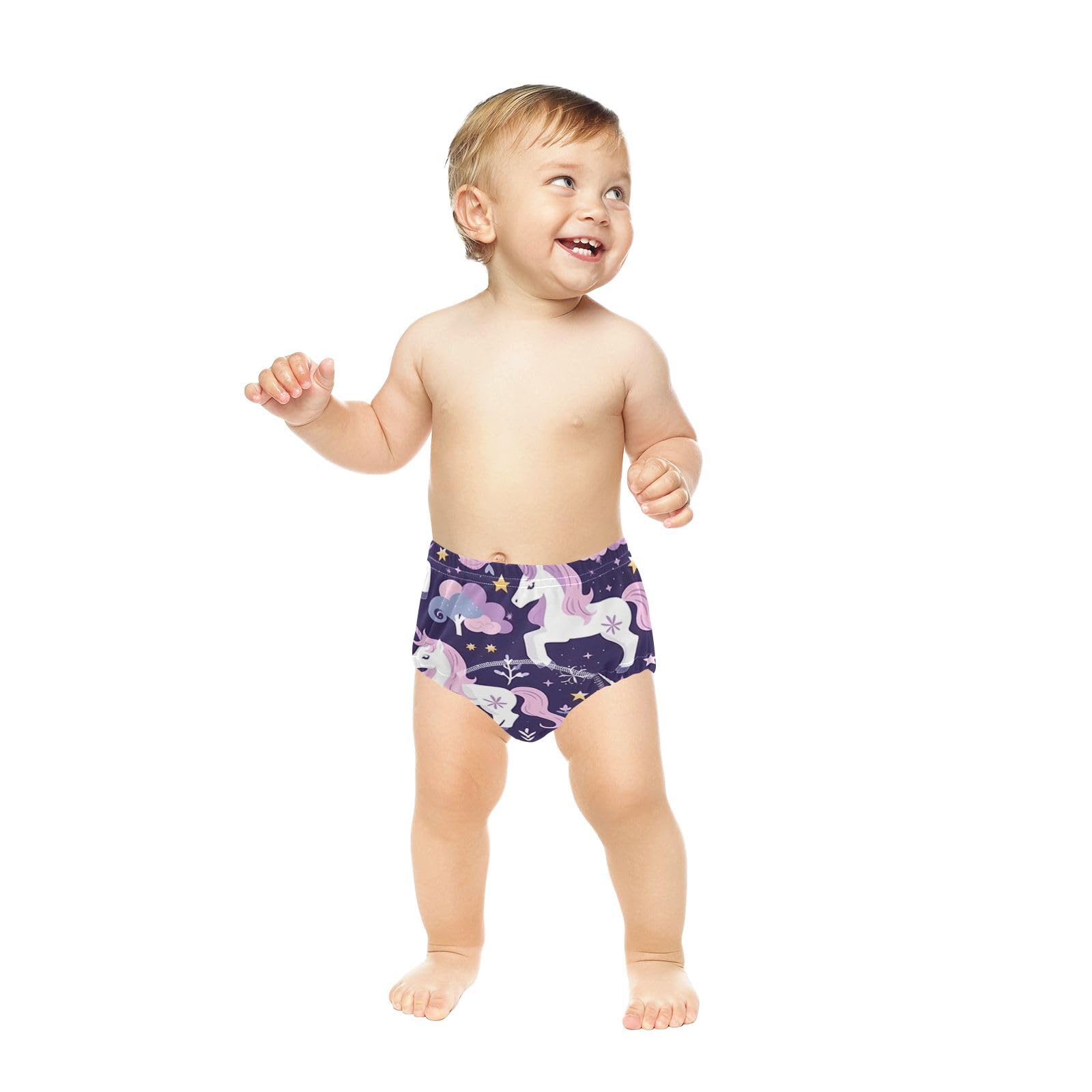 Coikll Cute Horses Toddler Training Underwear Waterproof Baby Pee Pants -2T