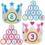 🎉【Números Intercambiables】：Esta corona de cumpleaños está hecha de fieltro de dos capas. Con el Velcro en la parte frontal de la corona de cumpleaños, se adjuntará el número que indica la edad del niño. ¡Nuestros números 0-9, puede cambiar los números en la corona según sus necesidades, el color de cada número es diferente y hará que tu cumpleaños esté lleno de sorpresas cada año!