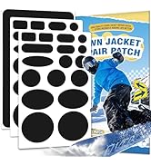 35Pcs Down Jacket Repair Patch Kit Pre-Cut Nylon Patches for Clothes Self-Adhesive Fabric Tape Wa...