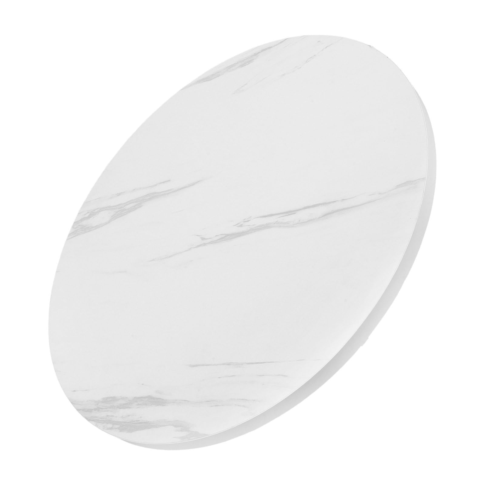 Plateau de table ronde 40 cm blanc lavable et facile à nettoyer au quotidien