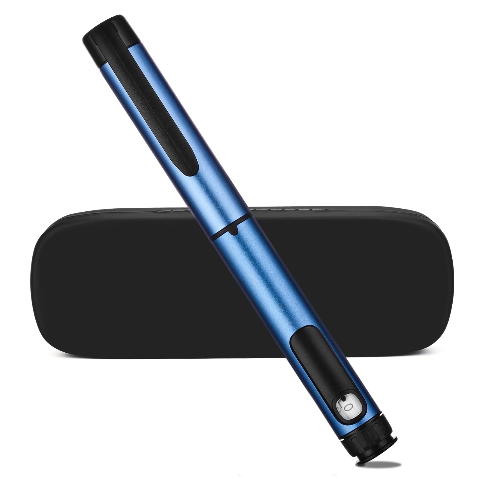 80 Unit V1 Reusable Pen Injector with Protect Case,Precision Dose Control, 1-80 Units, Adjustable Dose Dial Compatible,Blue