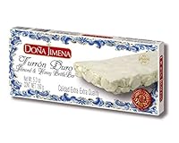 Doña Jimena – Extra hartes Turrón mit Mandeln, Honig und Eiweiß | Knusprige Textur | Typische Weihnachtssüßigkeit, höchste Qualität, glutenfrei | Traditionelles Turrón 150 g