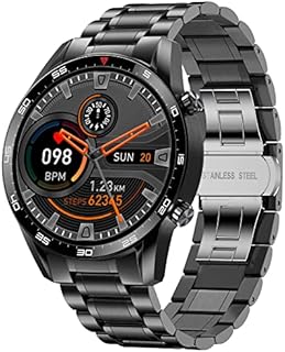 LIGE Smartwatch Herren, 1.32” HD Smart Watch mit Bluetooth Sprachanruf Pulsuhr, Schrittzähler, Schlafüberwachung, IP67 Wasserdicht Fitness Tracker Edelstahl Herren Uhr für iOS Android