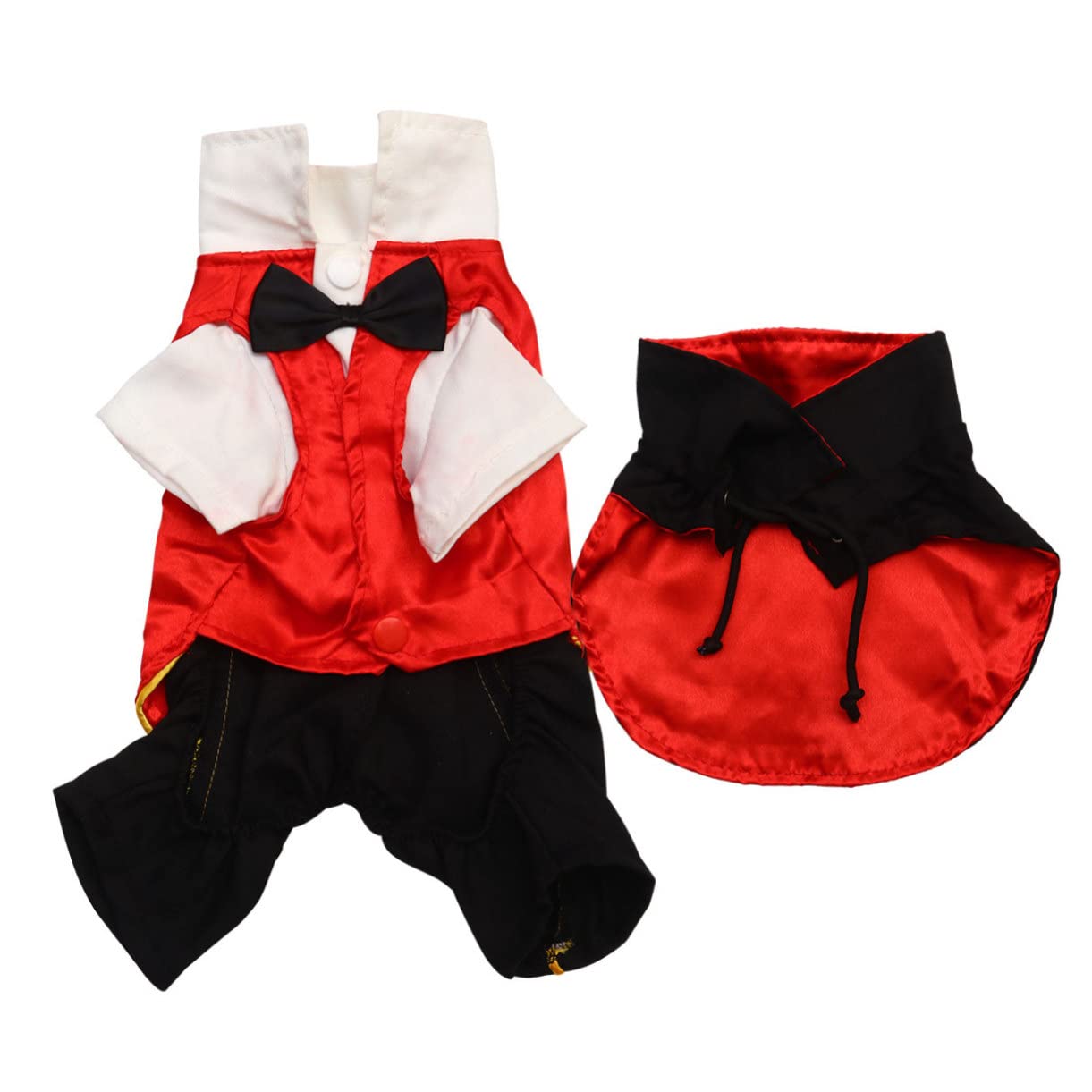 Milisten 2piezas Disfraz De Vampiro para Mascotas Ropa para Perros Halloween Traje Divertido y Fashionable para Ocasiones Especiales