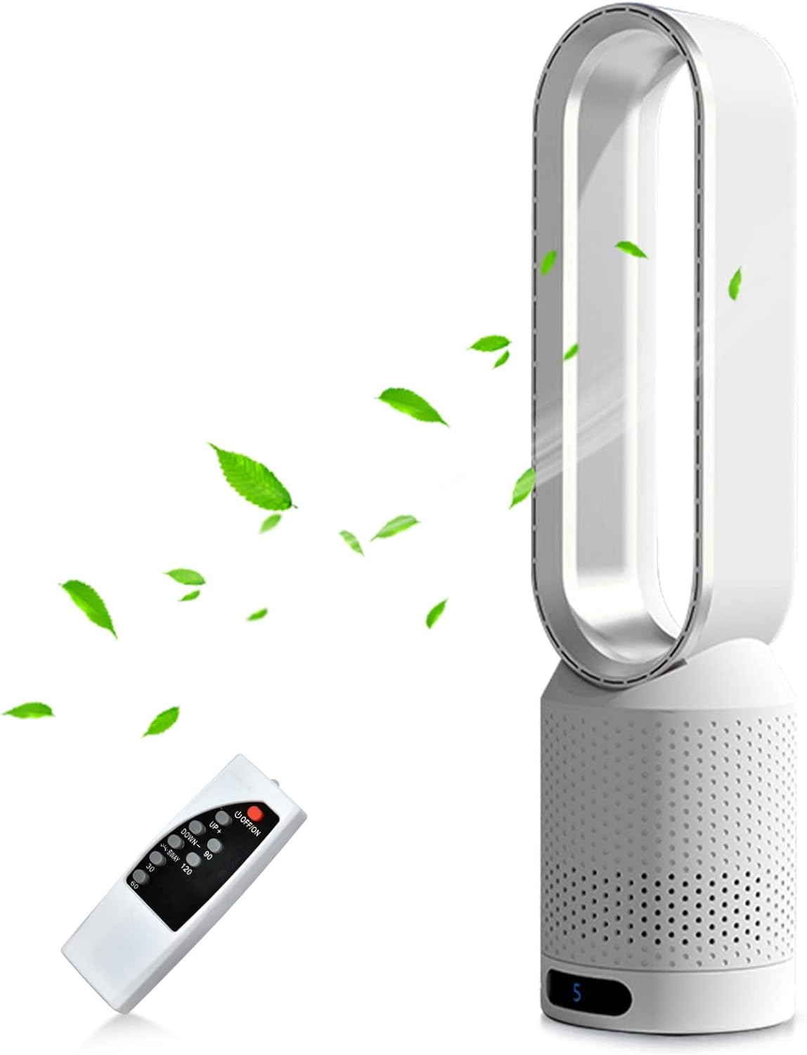 Tower Fan,Bladeless fans,20" fans cooling quiet bedroom,with Remote