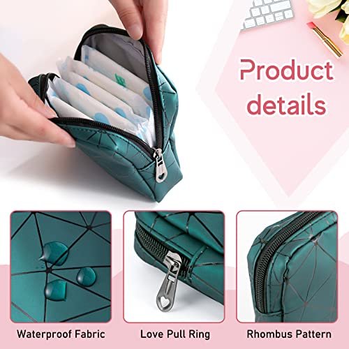 Sanitary Napkin Storage Bags 4PCS Menstrual Cup Pouches Nursing Pad Holder Tampon Bags Portable Period Kit Bag Feminine Product Pouch for Girls for Pads Bag for Pads and Tampons with Zipper - Thumbnail 3