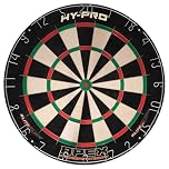 Hy-Pro Apex Professional Dart Board – Indoor & Outdoor Dartboard With Precision Blade Wire, Grade A Sisal & Mounting - Great for Easy Dart Board Set Up & Darts Practice for Indoor or Outdoor Use