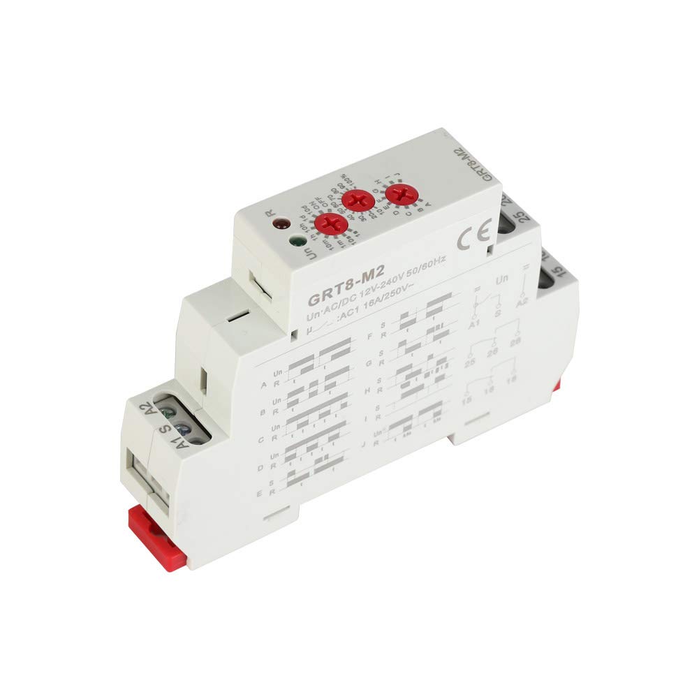 Delay Relays, Multifunctional 10 Functions Large Time Adjustment Range Timer Relays for Home Automation Industrial Machinery Automotive Systems