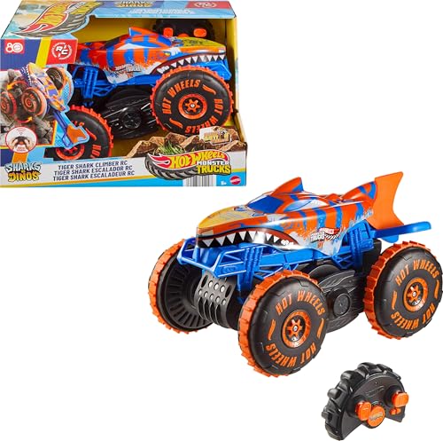 Hot Wheels Monster Trucks Remote Control Toy Vehicle, Large-Scale RC