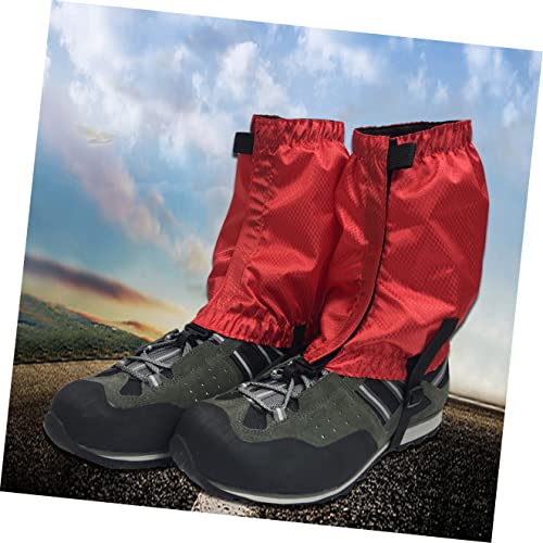 Polainas para botas de montaña impermeables y cubiertas antidesgarro tobilleras 5