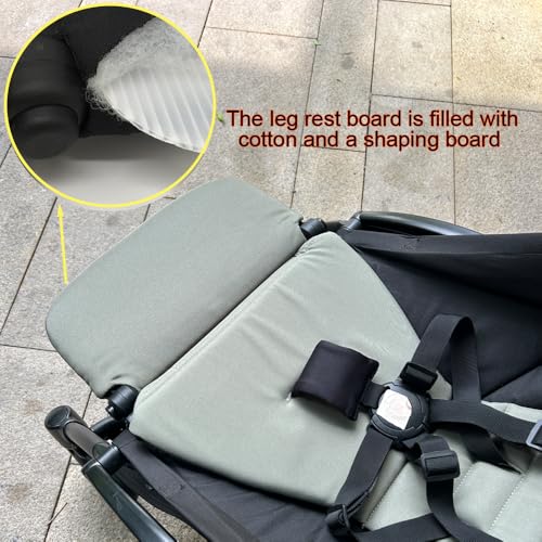 Miniatura 4 de Brogtorl Accesorios Para Cochecito - Reposapiés - Tabla De Extensión Compatible Con Babyzen Yoyo - Sin Desmontaje - Extensión De 6,2 Pulgadas, Fácil De Fijar Y Limpiar Oliva