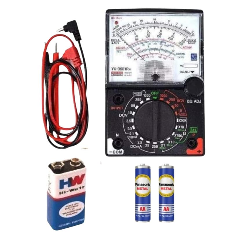 ESPTRONICS Analog Multimeter for Electronics AC DC YX-360TR High Accuracy Voltage, Current, Resistance Meter.-image-19