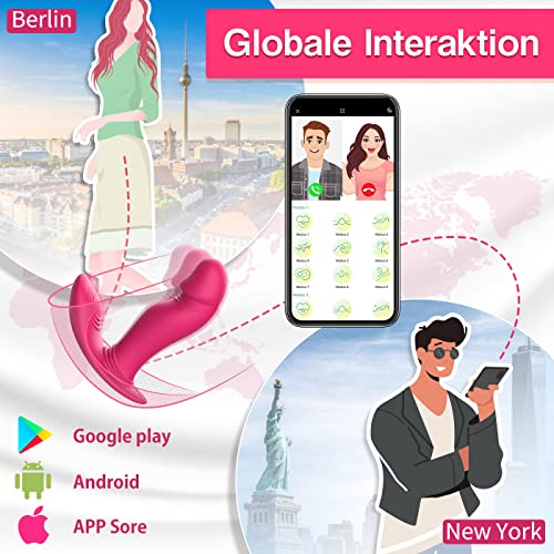Vibrator Dildo Vibration für Frauen Sex Spielzeug für Paare - Silikon Erotisches , Bluetooth Vibratoren, Vibratorstarb Sex Toys mit 9 x 9 Swing-Modi – Bild 5