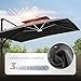Deconk 10' X 13' Patio Umbrella with LED Lights Outdoor Cantilever Large Rectangle Offset Umbrellas Heavy Duty Aluminum Double Top with 360-degree Rotation for Pool Garden Deck, Grey