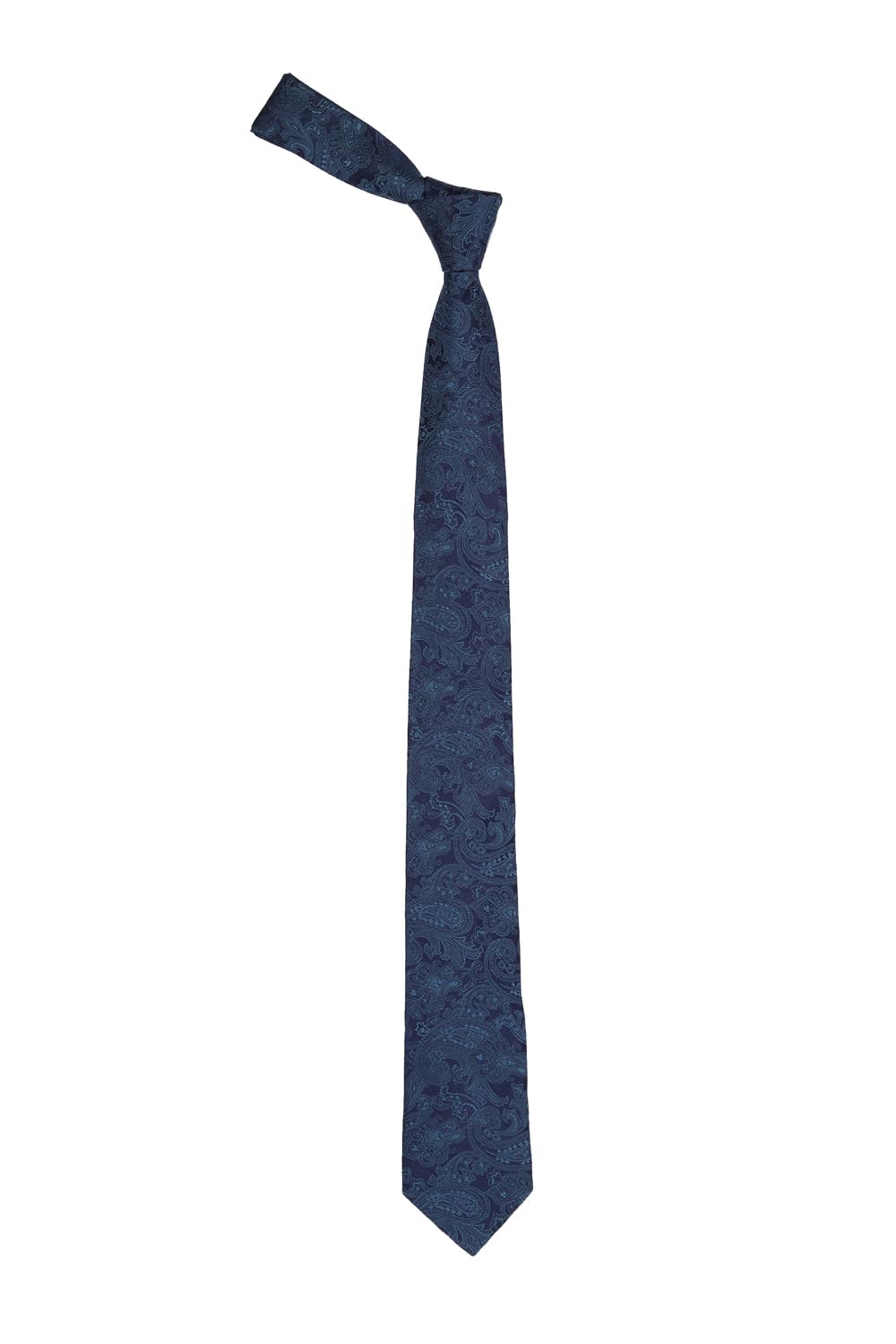 peter england Men Navy Embroidered Tie-picture-51