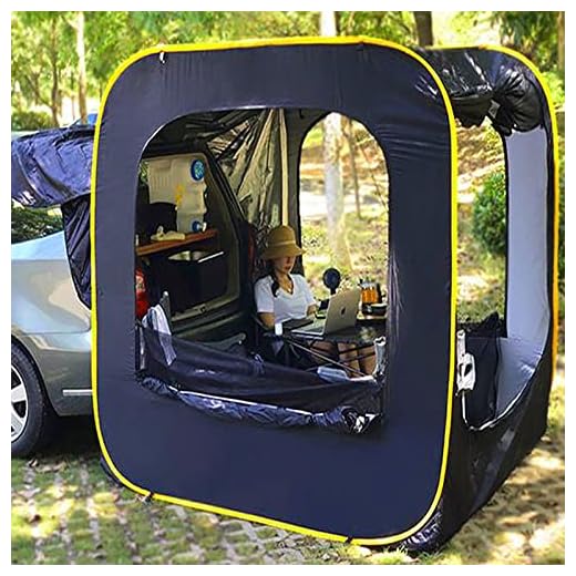 Tienda De Campaña Universal Para Todoterreno, Tienda De Campaña Con Toldo Para Coche, Capacidad Para Dormir Hasta 5 Personas, Tienda De Toldo Para Puerta Trasera, Tienda De Campaña Independiente