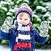 miaozhen Fashion White Elephants Blue and Black Christmas warm toddler girl mittens age 4-5 kids gloves guantes para nieve ni?a 4-6 Y