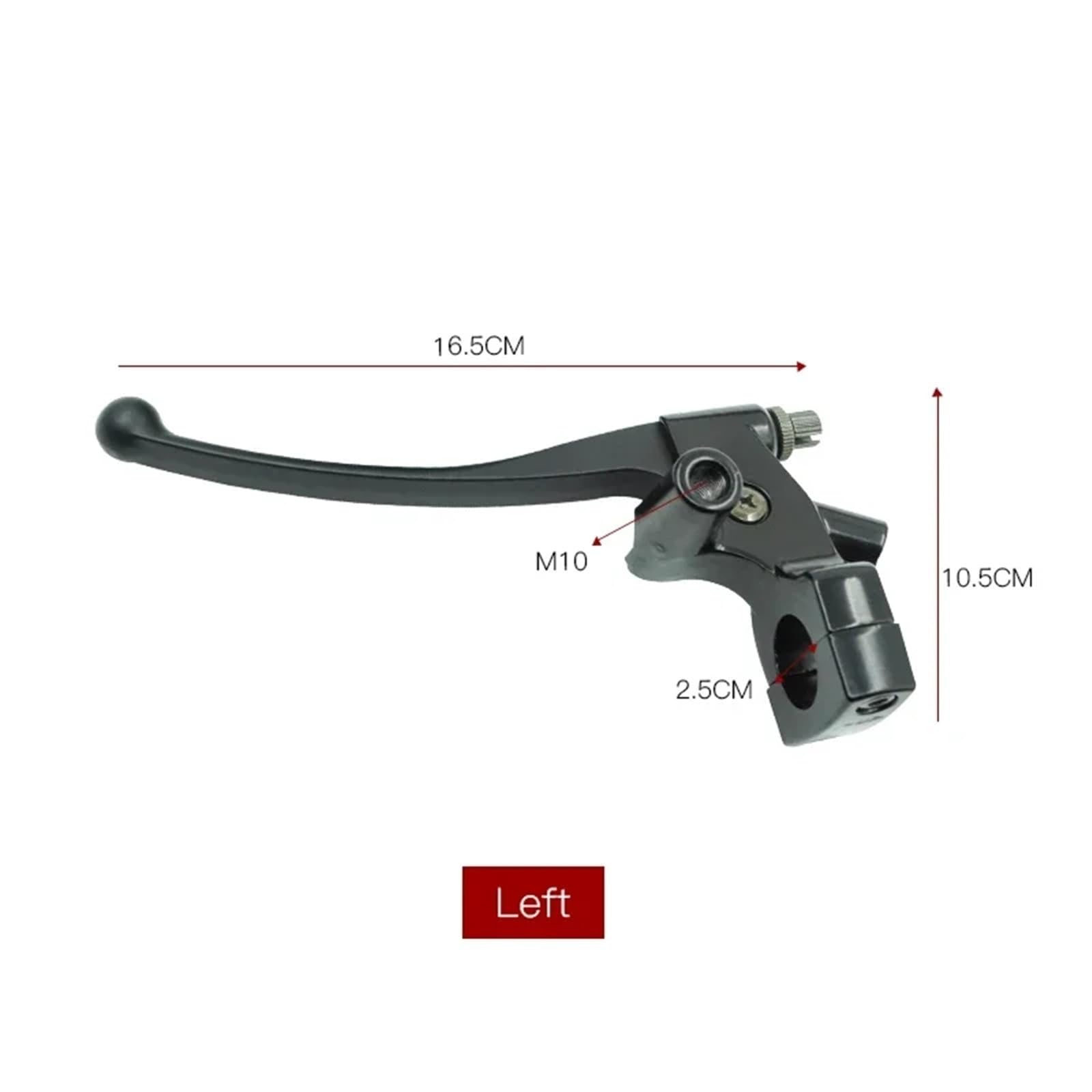 Compatible con Yamaha, Compatible con Honda 22MM | Maestro de freno de 22 mm/25 mm de diámetro con palanca.(Black-22MM)