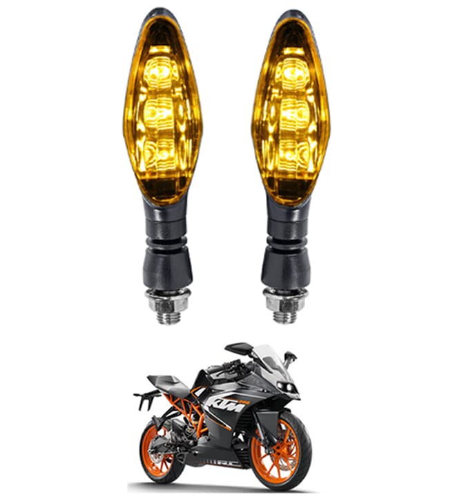 MATIES Yellow i37/12V Turn Signal Bike Indicators/Running Lights For