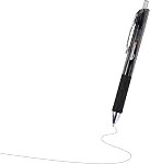 Amazon Basics Retractable Gel Pens with Comfortable Grip, Fine Point (0.7mm), Black, 12 Count (Pack of 1)