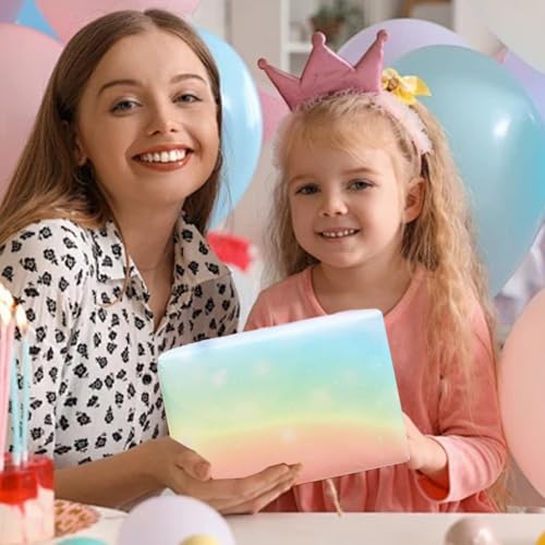 Lonwiner 4 Stück Geschenkpapier für Mädchen Frauen Geburtstags, Geschenkpapier Hochzeit Geschenkpapier Kommunion, 4 Farben