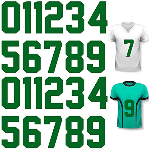 Zonon 22 Pcs Iron on Numbers for Jersey 0-9,Green,8 Inch by Zonon - Used condition - US$9.96