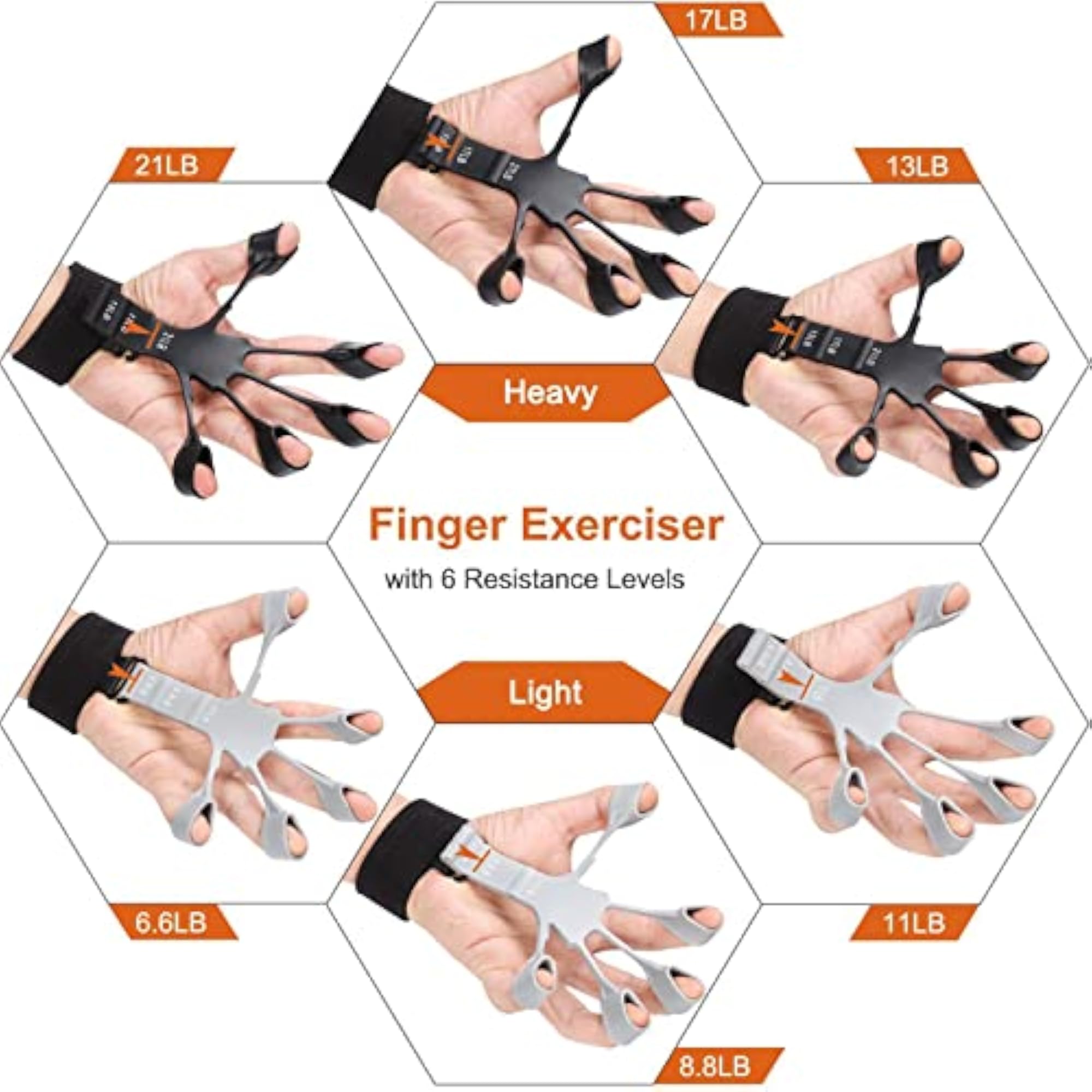 Finger Exerciser Stretcher for Adults, 2Pcs