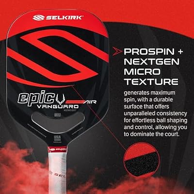 Selkirk Sport Vanguard Pickleball Paddle | Choose The Vanguard Power Air, Vanguard Pro or The Vanguard Control | Carbon Fiber Pickleball Paddles | 360 Proto Molding & Flexfoam Perimeter