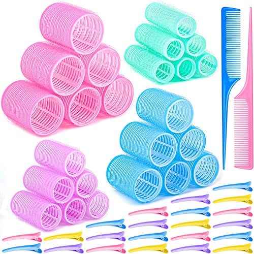 Profa Lockenwickler 22 Mm – 6 Stück, Blau Oder Rosa, Für Lockige Frisuren