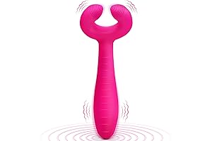Triple Motor Vibrating G-spot Rabbit Dildo for Women