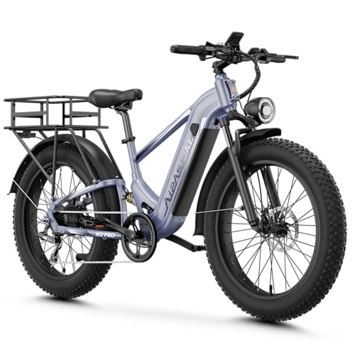 Image of M2 Pro Electric Bike for Adults, 1800W Peak Motor, 85-Mile Long Range | 26 inchx 4 inch Fat Tire Ebike, 48V 17.5Ah Battery Electric Mountain Bike, Dual Suspension, Dual Disc Brakes for Trails & Off-Road