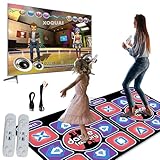 Tapis De Danse 2 En 1 Pour Tv Et Pc,Tapis De Danse Électronique Avec 2 Manettes De Jeu,Tapis De Danse Led Avec Lumière,100 Chansons,3 Modes De Jeu,Pour Fitness, Danse, Yoga (Jeu À Deux Joueurs)