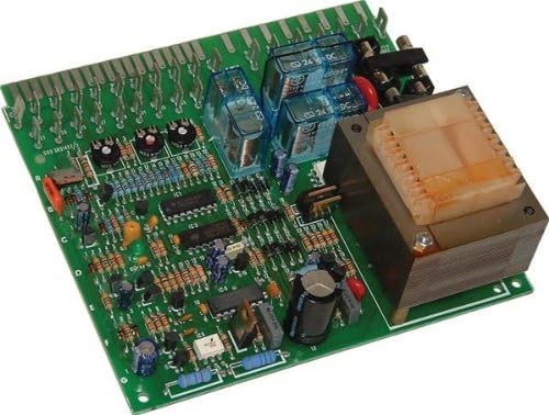 Ferroli PCB VMF3 39800070, a green circuit board with various electronic components including resistors, capacitors, integrated circuits, and a large transformer.