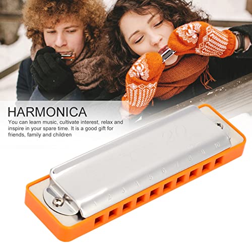 Harmonica Blues AM-20D en alliage de bronze phosphoreux pour un usage quotidien (orange) - Les Beatles, Paul McCartney, John Lennon, RIngo Starr, George Harrison Harmonica Blues AM-20D en alliage de bronze phosphoreux pour un usage quotidien (orange) – Image 8