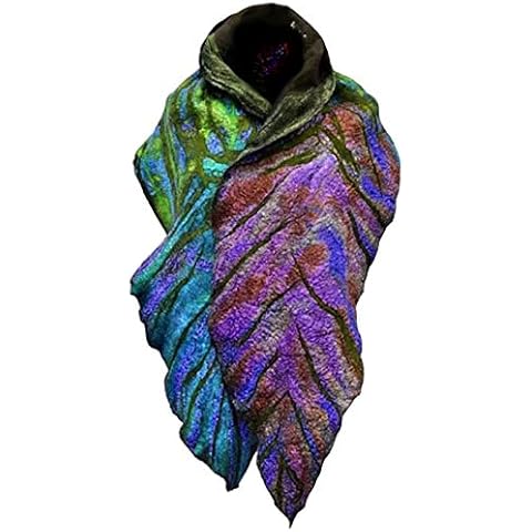 UUUUU Travel Print Scarf Lady Folk-Custom Wrap Scarve Shawl Women Square Tassel Scarf (Blue, Free size) Cover